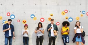 social media engagement photo
